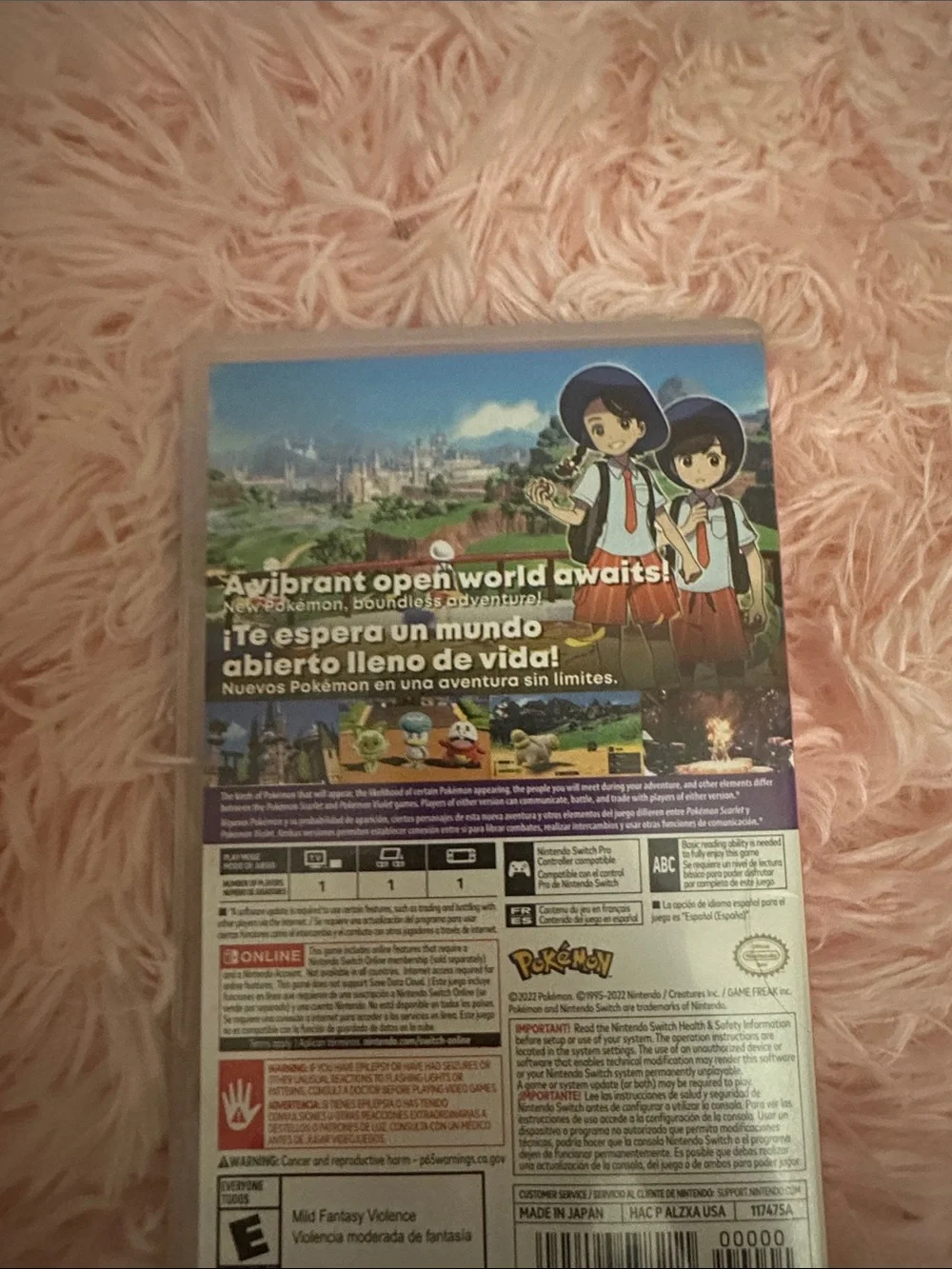 Nintendo Pokémon Scarlet - Red and Black Cover Art